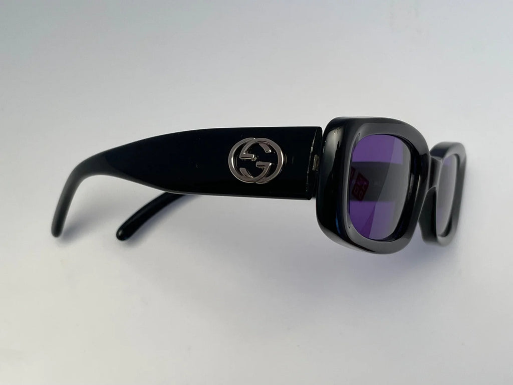Vintage Gucci GG2409/S Black w/ purple lenses